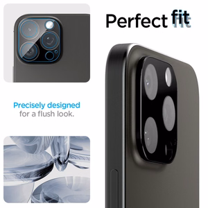 Spigen Optik.tR защита камеры для iPhone 14 Pro / Pro Max / 15 Pro / Pro Max / 16 Pro / Pro Max - чёрный 2 шт.