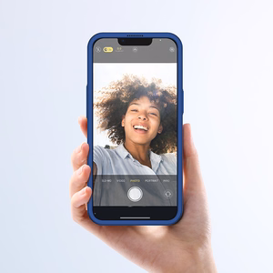 Joyroom 360 Full Чехол передняя и задняя крышка для iPhone 13 Pro + закалённое стекло синий (JR-BP935 blue)
