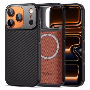 Tech-Protect Kevlar Aramid MagSafe Чехол для iPhone 17 Pro - чёрный