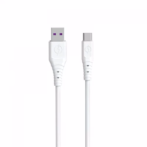 USB kabelis Dudao TGL3L, balts, Type-C, 100 cm (līdz 6A)