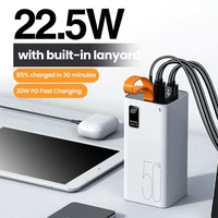 External akumulators Power Bank Reach RR-H39B 22.5W 50000mAh melns
