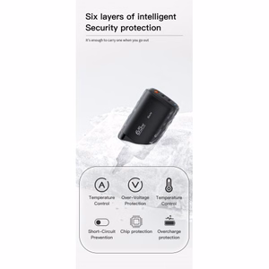 Lādētājs Essager GaN Shining melns 65W (QC3.0 / 2xPD65W)