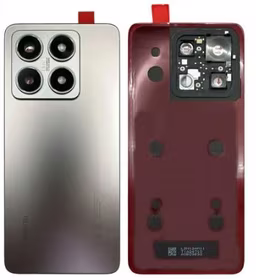 Aizmugurējais vāciņš priekš Xiaomi 14T 5G Titan Pelēks ar camera lens ORG
