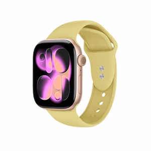 Crong Liquid siksniņa Apple Watch 38 / 40 / 41 / 42 mm, salmu dzeltens