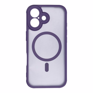 FULL MATTE MAG COVER viedtālruņa apvalks saderīgs ar Magnētisko uzlādi IPHONE 17 violeta