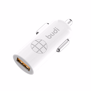 Budi BD062Q automašīnas lādētājs ar 1 USB-A pieslēgvietu, ar LED indikatoru