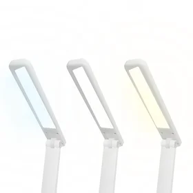 LED galda lampa 3W, 3000/4500/6000K, regulējama, 1200mAh, balta, LTC