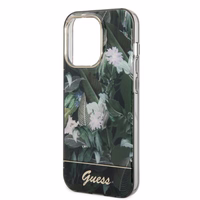 Guess GUHCP14LHGJGHA iPhone 14 Pro 6.1" zaļš/zaļš cietais apvalks Jungle Collection