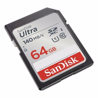 Atmiņas karte SanDisk Ultra SDXC 64GB 140MB/s UHS-I Class 10 (SDSDUNB-064G-GN6IN)