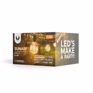 Forever Light Solar LED virtene SUNARI FLS-180 8.5m 10+1 caurspīdīgas spuldzes 1800mAh + RC