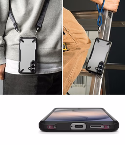 Ringke Fusion X Maciņš for Samsung Galaxy S26+ - caurspīdīgs melns