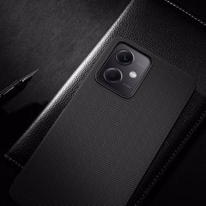 Nillkin teksturēts viedtālruņa apvalks Xiaomi Redmi Note 12 5G / Poco X5 5G pastiprināts neilona pārsegs melns