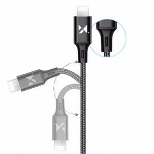 USB kabelis Wozinsky WUC-L2R sarkans Lightning 200cm