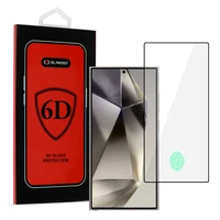 Tel Protect Aizsargstikls 6D Grūdināts Samsung Galaxy S24 Ultra melns (m) - ar pirkstu nospiedumu atbloķēšanu
