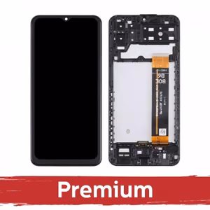 LCD Displejs saderīgs ar Samsung A137 A13 4G / A135 A13 / A235 A23 / M336 M33 5G melns ar rāmi OEM