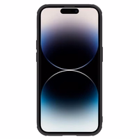 Nillkin Textured S vāciņš iPhone 14 Pro Max apvalks ar kameras vāciņu melns