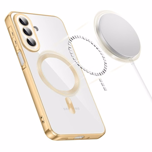Tech-Protect MagFlex MagSafe maciņš Samsung Galaxy A27 5G, caurspīdīgs zeltains