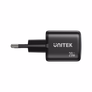 Unitek GaN tīkla lādētājs USB-A un USB-C 20W melns