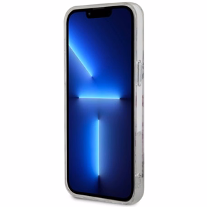 Guess GUHMP14XHCFWST iPhone 14 Pro Max 6.7" caurspīdīgs cietais viedtālruņa apvalks Flower Magnētiskais