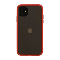 Vennus Color Button Bumper viedtālruņa apvalks Iphone 11 Pro sarkans