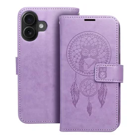MEZZO grāmatas apvalks IPHONE 16 sapņu ķērājs violeta