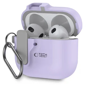 Tech-Protect plāns āķa apvalks AirPods 4 - violets