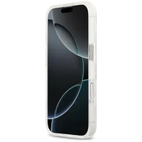 Karl Lagerfeld IML Mirdzošais Karl & Choupette Heads Logo magnētiskais viedtālruņa apvalks iPhone 17 - pelēks