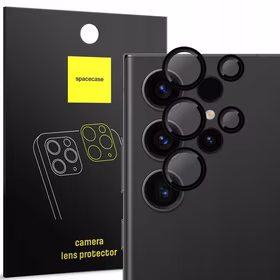 Spacecase Kameras stikls Camera Ring Galaxy S22 Ultra melns