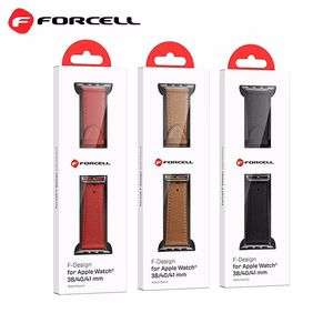 Ремешок для Apple Watch Forcell F-Design FA20 с отверстиями эко-кожа 42 / 44 / 45 / 49 мм красный
