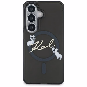 Karl Lagerfeld maciņš IML KC Script MagSafe priekš Samsung Galaxy S26 melns