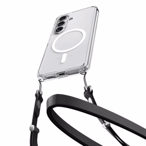 Spigen Ultra Hybrid Mag MagSafe maciņš priekš Samsung Galaxy S26 Plus caurspīdīgs un balts