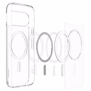 Spigen Ultra Hybrid Mag MagSafe aizsargvāciņš Google Pixel 11, caurspīdīgs / balts