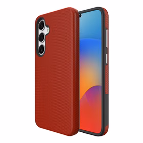 Perfectionists Trīsstūra korpuss Samsung S926 S24 Plus/S936 S25 Plus sarkans