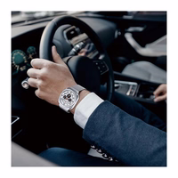 DUX DUCIS pulksteņa siksna MILANESE nerūsējošā tērauda magnētiskā 47 mm sudrabota