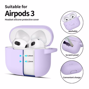 Tech-Protect Silicone Hook Чехол для Apple AirPods 3 - фиолетовый