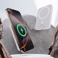 Portatīvais lādētājs Dudao K26S 5000mAh 20W USB-A / USB-C / Magnētiskais - balta