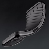 Thunder viedtālruņa apvalks Samsung Galaxy S25 Ultra silikona bruņots apvalks - melns