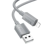 Kabelis USB-A uz Lightning Hoco 2,4A 1 m X107 pelēks