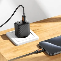 Borofone Kabelis BX114 Structure - USB uz Type-C - 3A - 1 metra garš melns kabelis