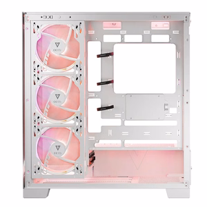 Modecom Volcano SPACE APEX ARGB MIDI Midi Tower balts datora korpuss