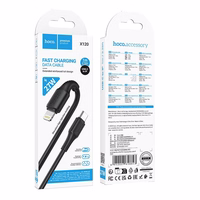 Kabelis (m) USB-C uz Lightning Hoco PD 27W 1 m X120 - melns