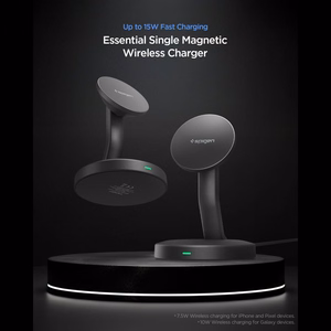 SPIGEN EF151MS ESSENTIAL MAGNETIC MAGSAFE WIRELESS CHARGER 15W melns