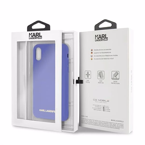 Karl Lagerfeld Silicone iPhone X/Xs Case - Purple