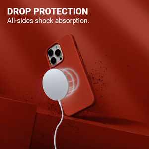 Crong Color Cover Magnetic vāciņš ierīcei iPhone 13 Pro Max, saderīgs ar MagSafe, sarkans