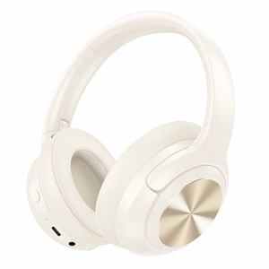 HOCO bezvadu austiņas bluetooth ANC W54 pienbalts