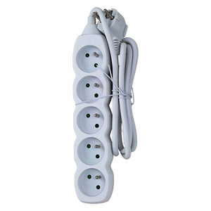 Esperanza ELK207W – iekštelpu pagarinātājs ar 5 kontaktligzdām, 1.5 m, balts
