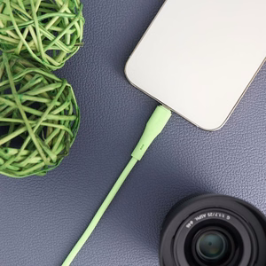 FORCELL F-ENERGY C346 kabelis Type C uz Lightning PD 3A 27W Silicone 1 m zaļš