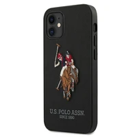 US Polo USHCP12SPUGFLBK iPhone 12 mini 5,4" melns Polo Embroidery kolekcija