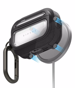 RINGKE UX MAGNETIC MAGSAFE APPLE AIRPODS PRO 3 melns/CLEAR
