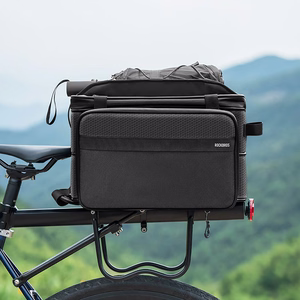 Rockbros A30 ROAD TO SKY saliekama 15–30 l velosipēda bagāžnieka soma – melna